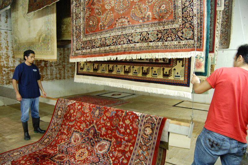 Falls Church Oriental Rug Hand Washing